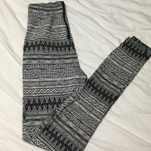 Black and White High Waisted Pants